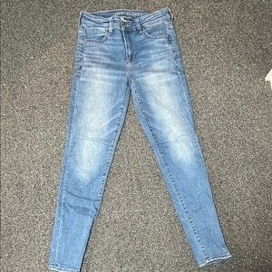 American Eagle Outfitters Blue Skinny Jeans Classic Fit